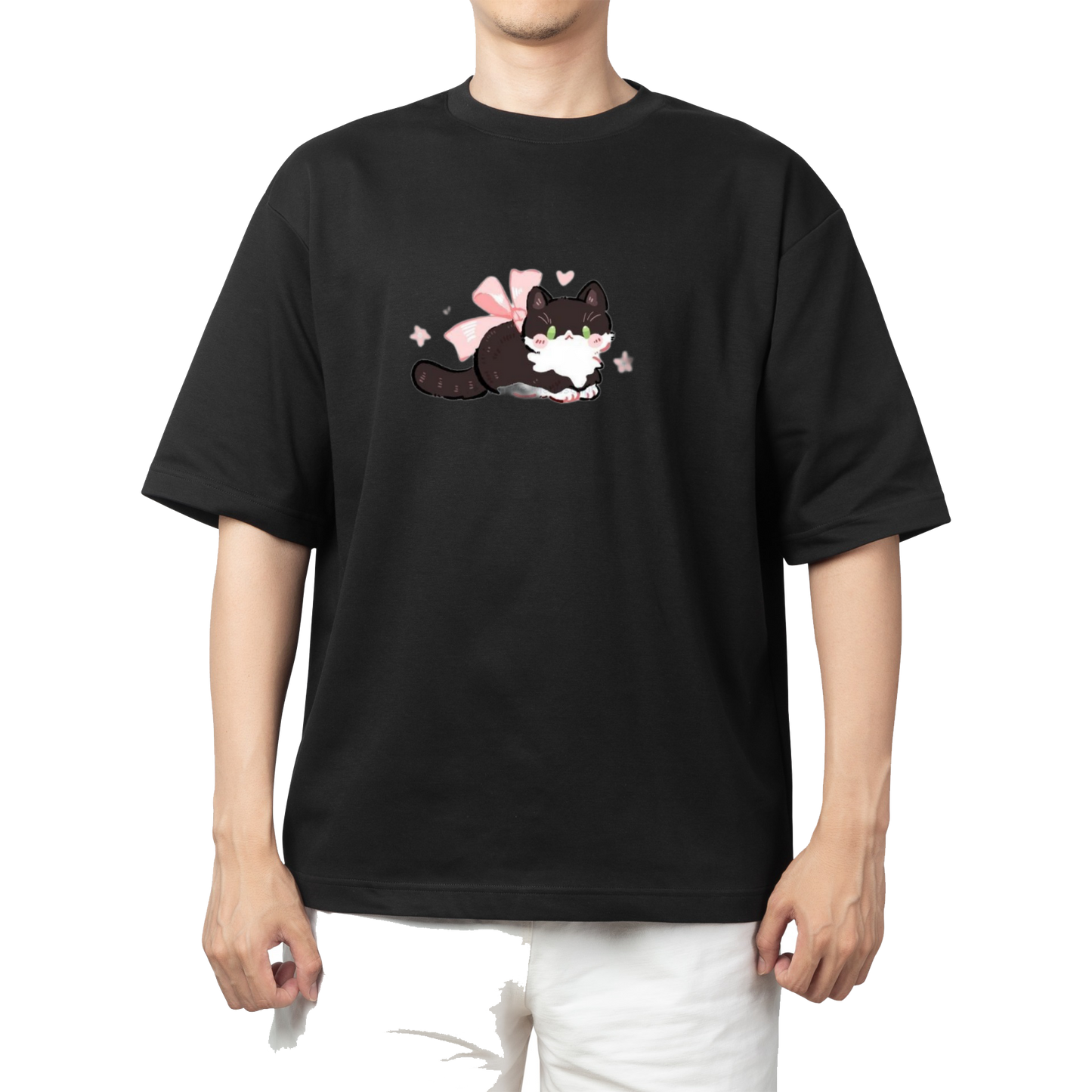 cat One Size t- shirt Black 115