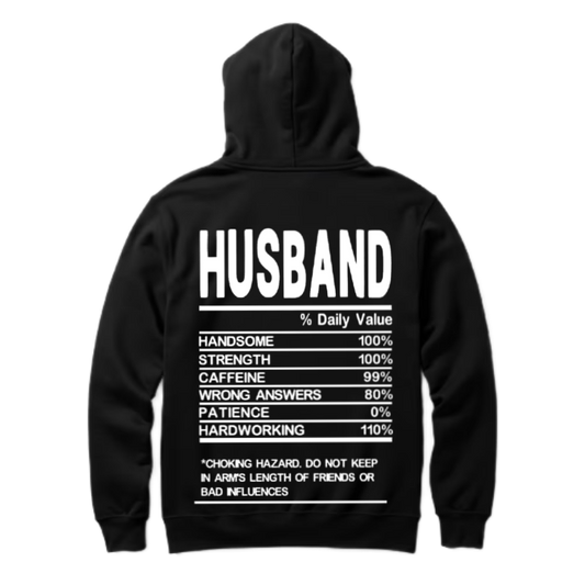 HUSBAND Back text oversize hoodie back 115