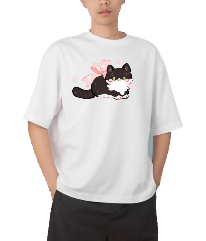 cat One Size t- shirt White 115