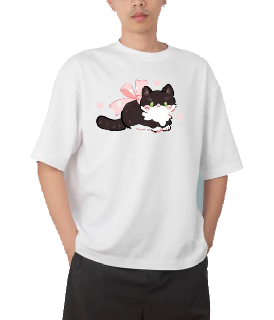cat One Size t- shirt White 115
