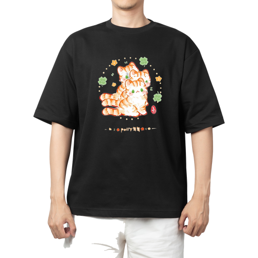 cat One Size t- shirt Black 116