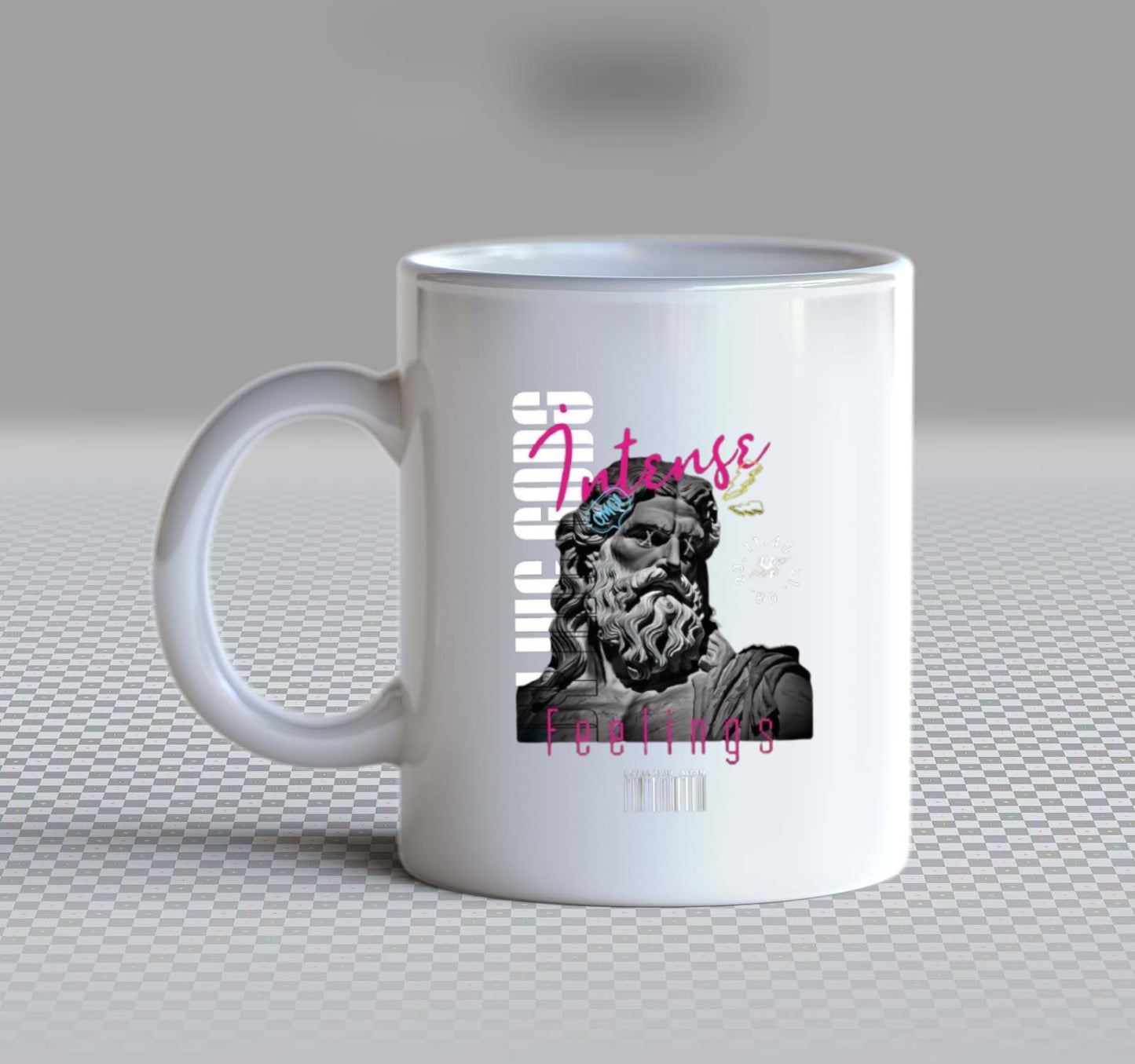 Intense Feelings Back text Mug 116