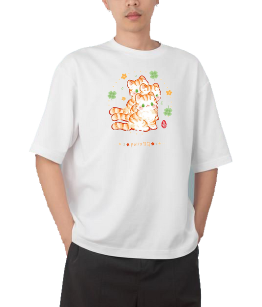 cat One Size t- shirt White 116