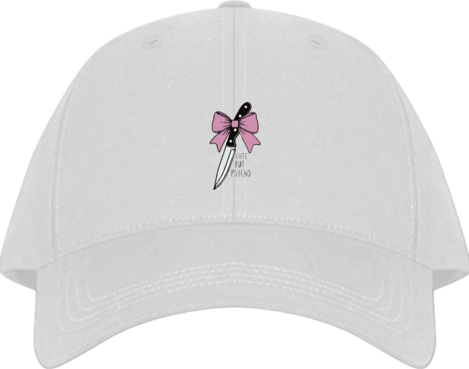 CUTE BUT PSYCHO Baseball cap White 110