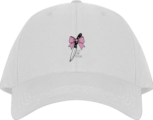 CUTE BUT PSYCHO Baseball cap White 110