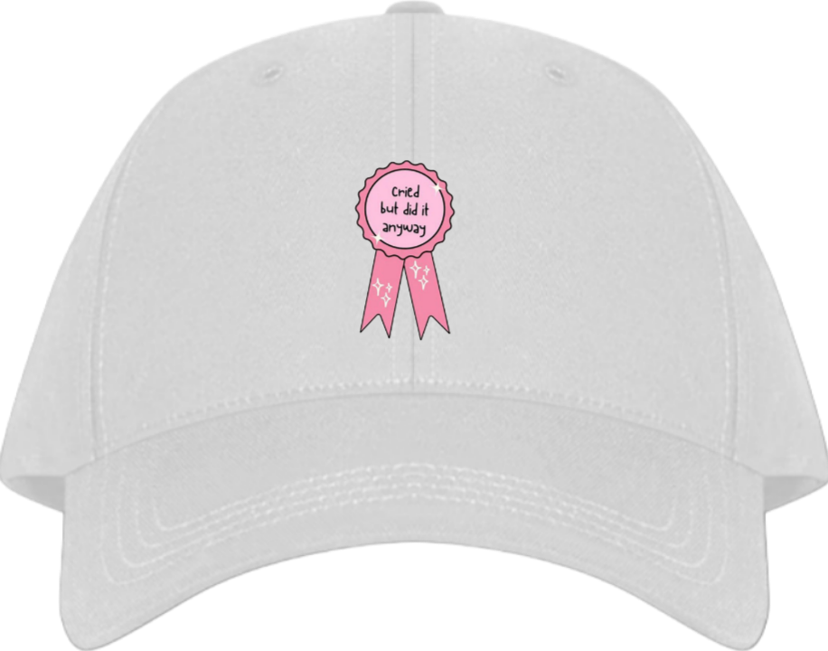 Cried but did it anyway Baseball cap White 111