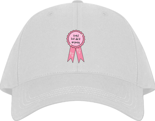 Cried but did it anyway Baseball cap White 111
