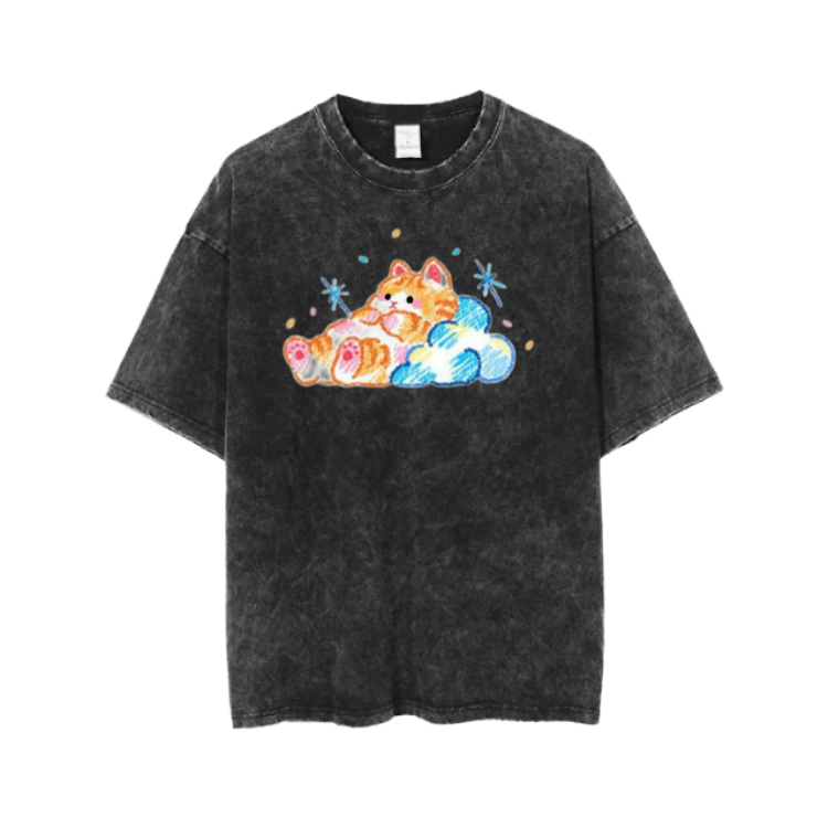 cat One Size t- shirt  Washed 117
