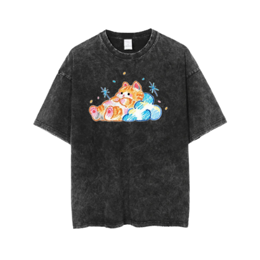 cat One Size t- shirt  Washed 117