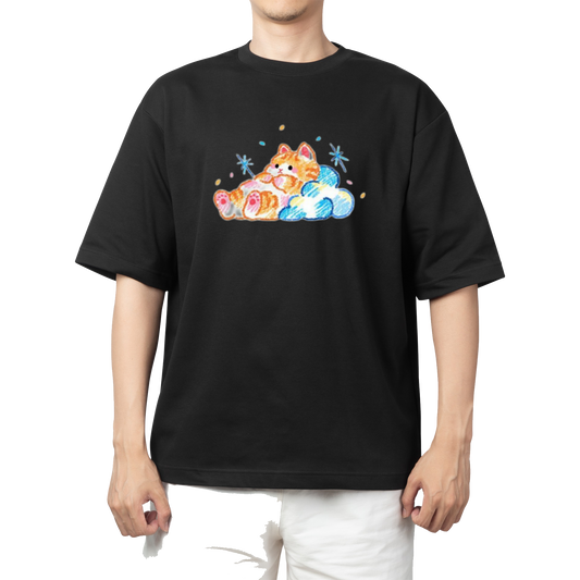 cat One Size t- shirt Black 117