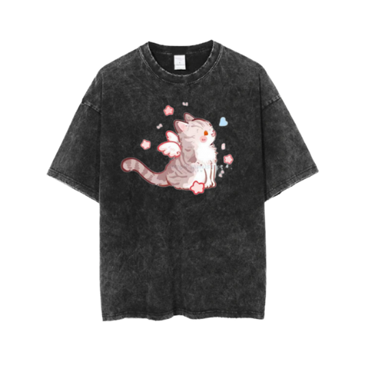 cat One Size t- shirt  Washed 118