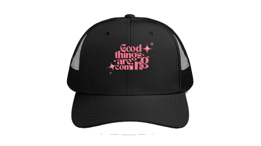 Baseball cap Black Good things are coming 164