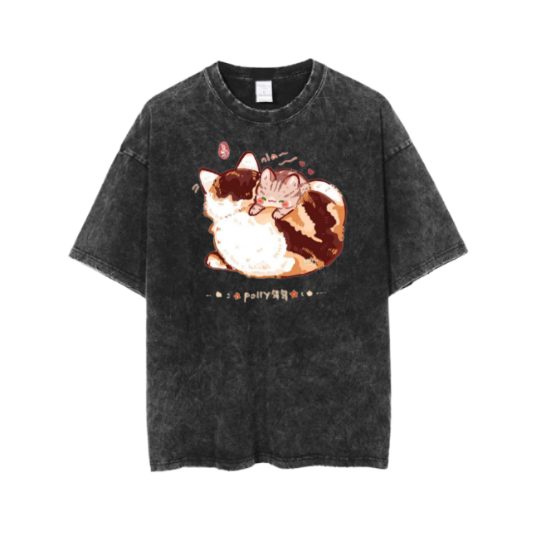 cat One Size t- shirt  Washed 119