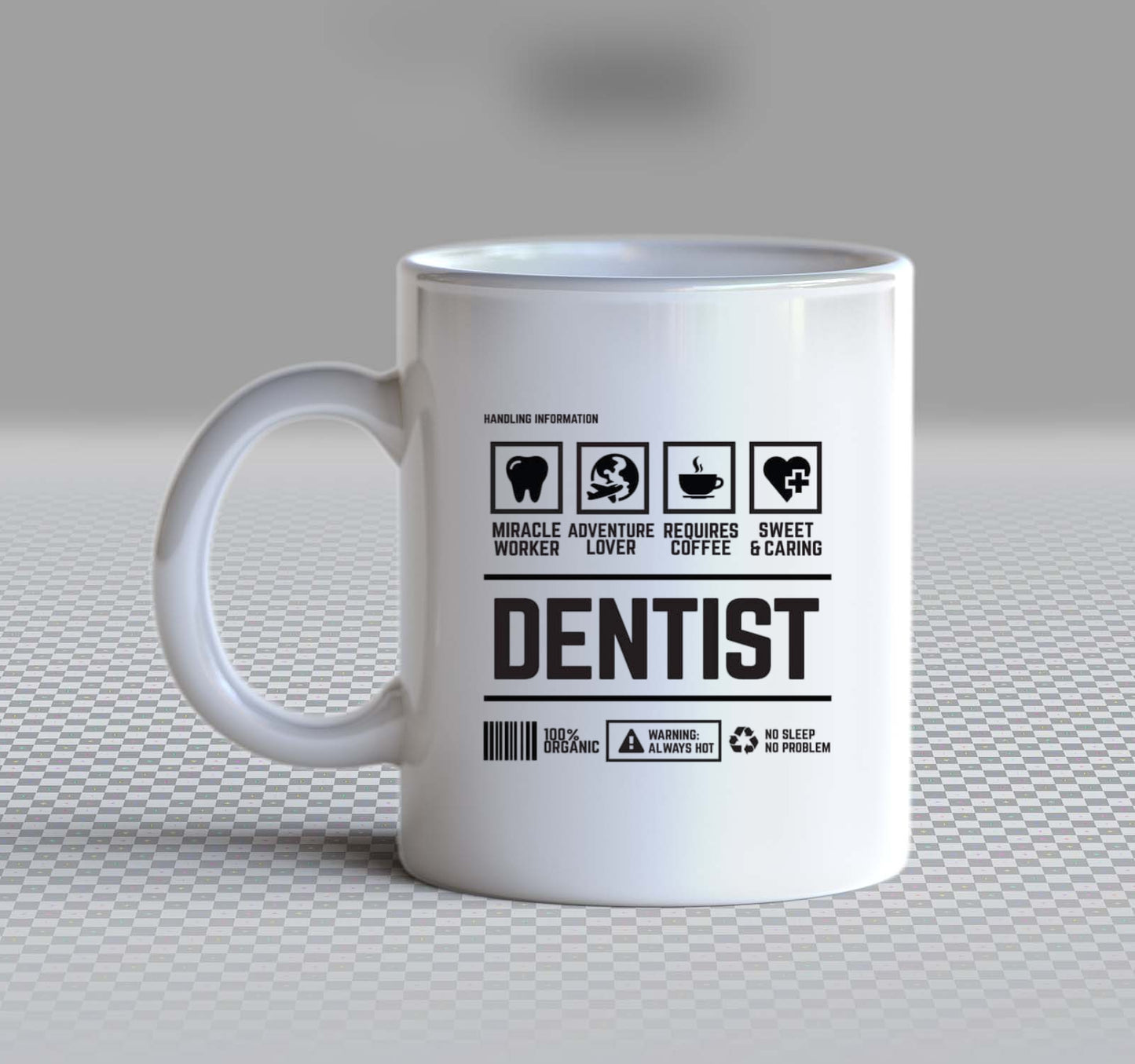 DENTIST Back text Mug 119