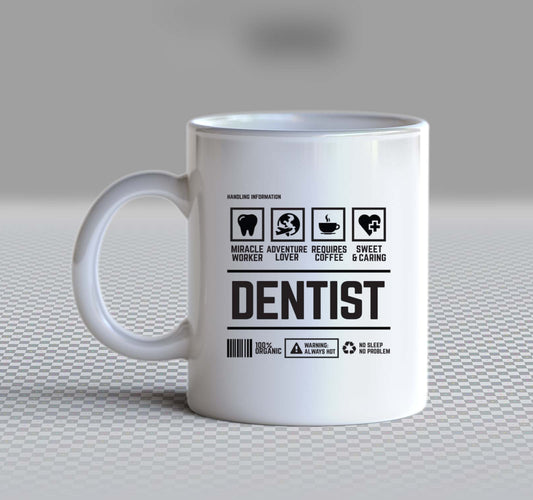 DENTIST Back text Mug 119