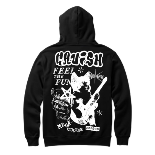 GAVISH Back text oversize hoodie back 119