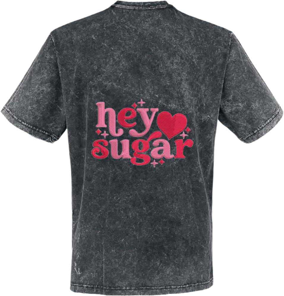 Hey Sugar t- shirt One Size Washed Back 118