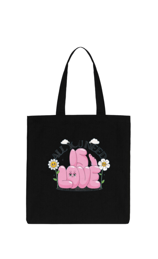 ALL YOU NEED tote bag Black 198