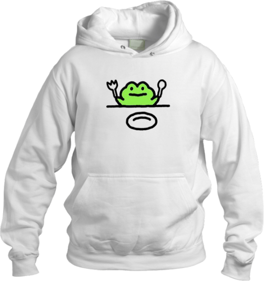 Frog Oversize Hoodie White 11