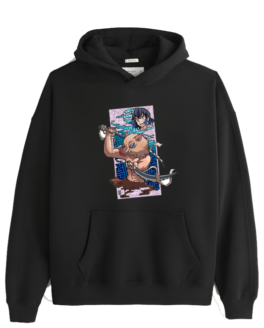 Anime Demon slayer nezuko tanjiro Oversize Hoodie Black 64