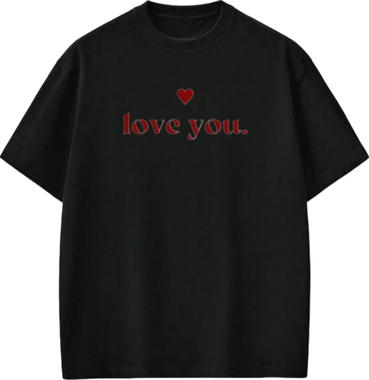 VaIentine coupIe t- shirt Black 11