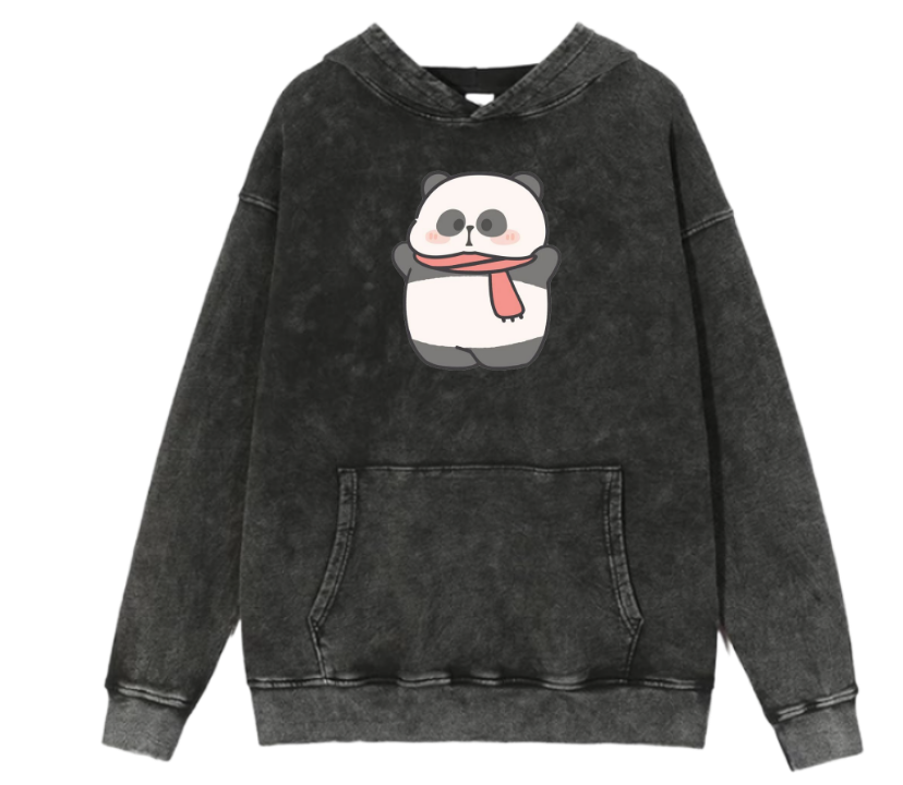 PANDA Oversize Hoodie Washed 11