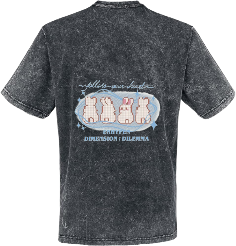 folloro your heart t- shirt One Size Washed Back 11