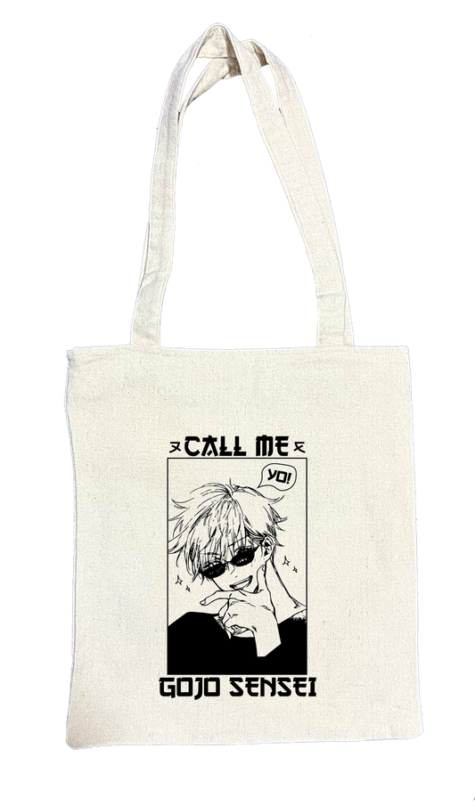 jujutsu kaisen GOJO  tote bag biege 11