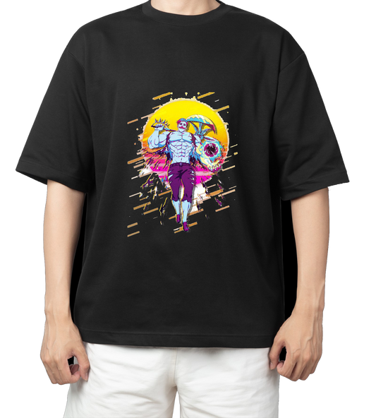 Anime Nanatsu no taizai seven deadly sins One Size t- shirt Black 11