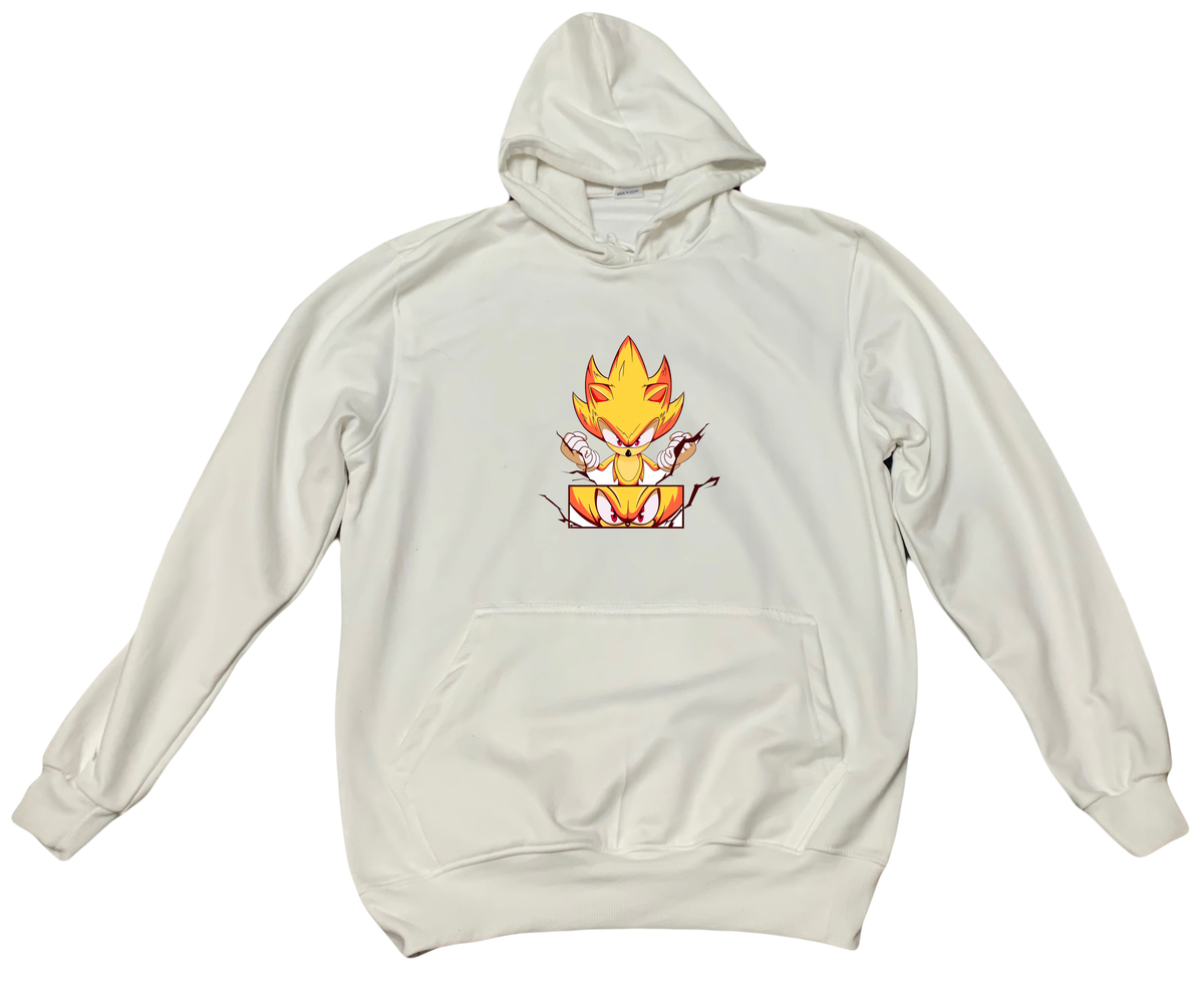 super sonic  OverSize hoodie White  R 1