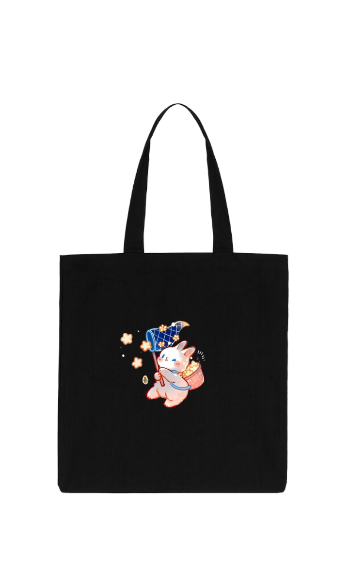 bunny tote bag White 11