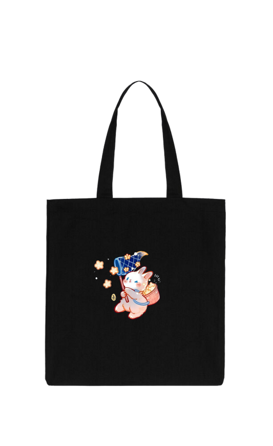 bunny tote bag White 11