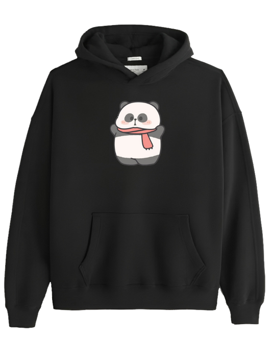PANDA Oversize Hoodie Black 11
