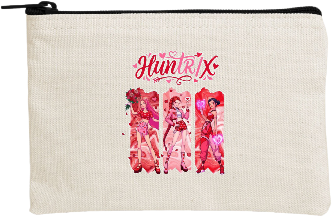 Hunterix kpop wallet pencil case Beige 11