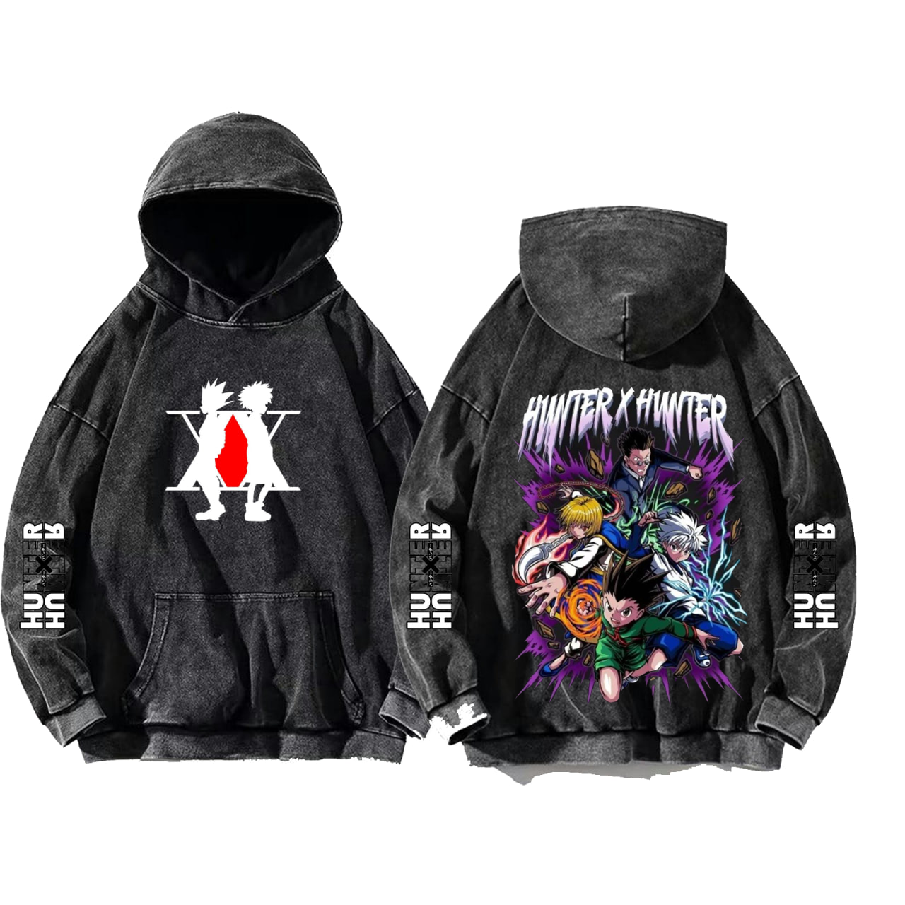 Hunter × Hunter One Size hoodie Washed Back 11