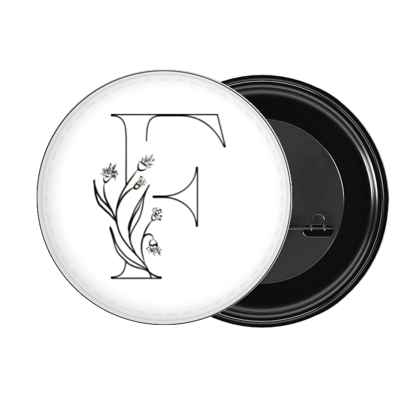 vector letter brooch F 11