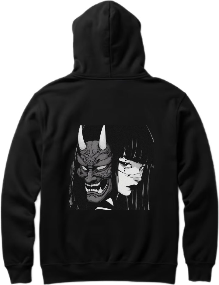 Oni One Size hoodie Black Back 11