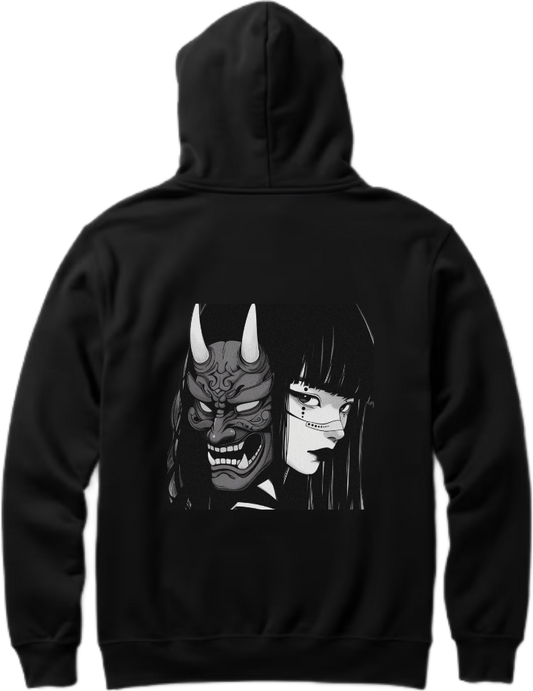 Oni One Size hoodie Black Back 11