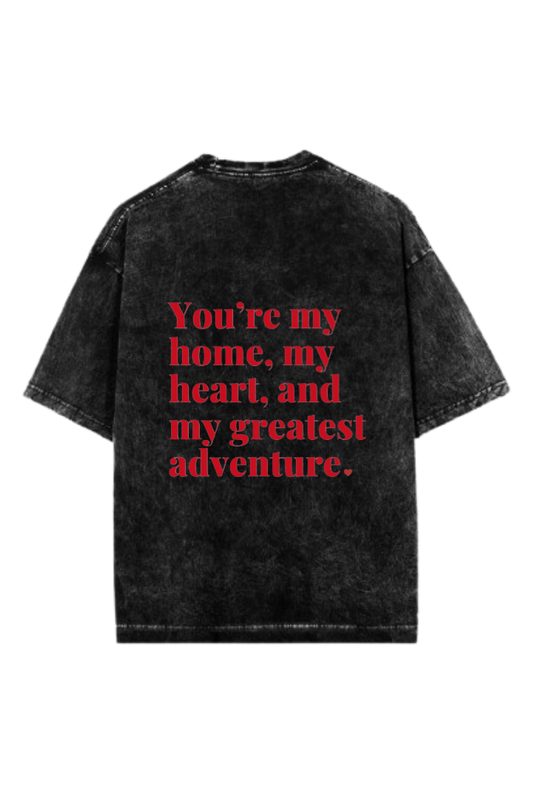 VaIentine coupIe One Size t- shirt Washed Back 11