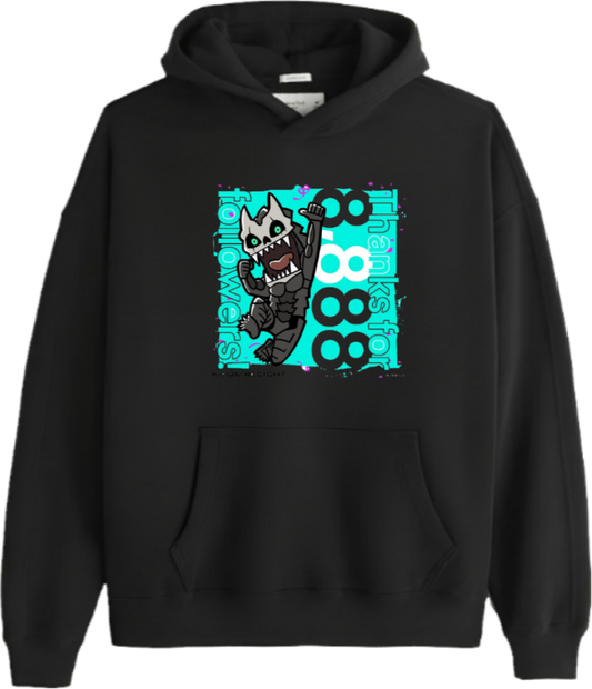 Kaiju No. 8 Over Size hoodie Black 11