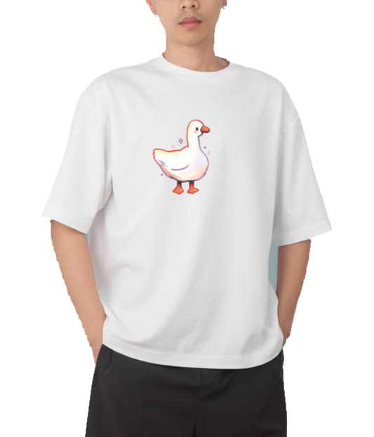 duck One Size t- shirt  White 11