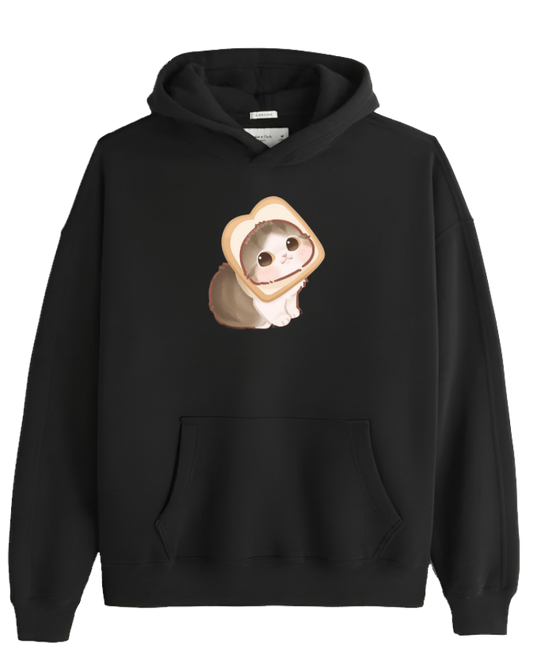 cat Oversize Hoodie Black 11
