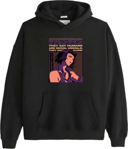 Cowboy Bebop Over Size hoodie Black 11