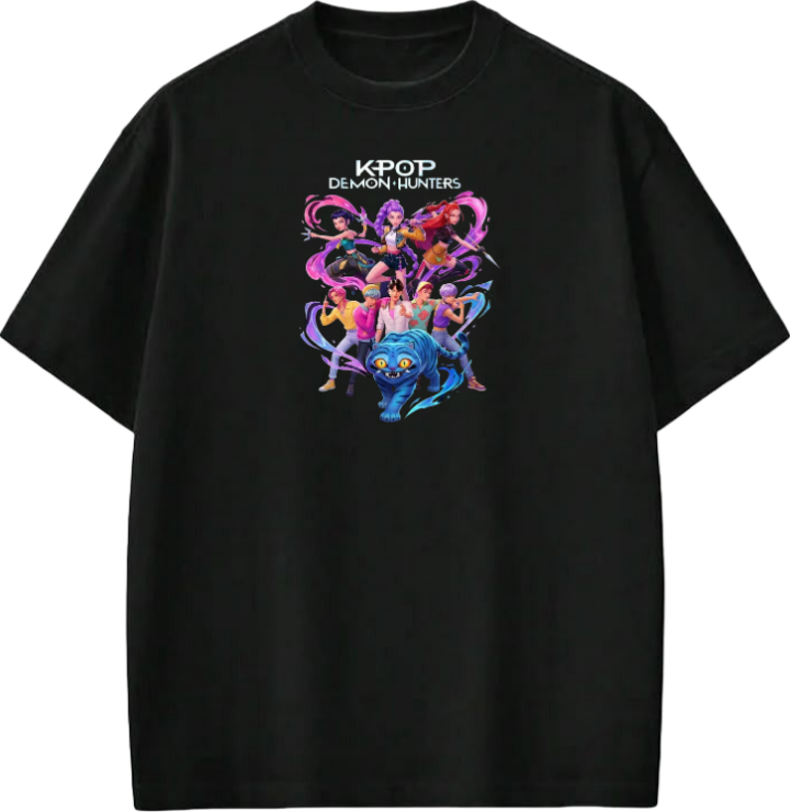 Hunterix kpop  t- shirt Black 11