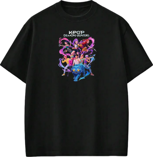 Hunterix kpop  t- shirt Black 11