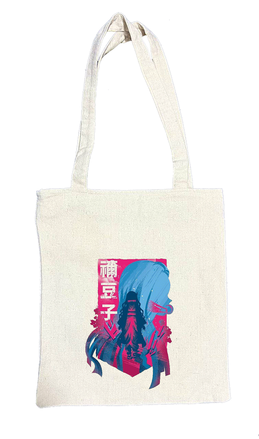 Anime Demon slayer nezuko tanjiro tote bag Beige 11