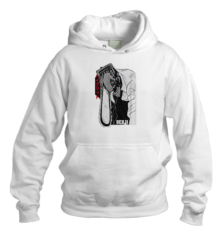 Chainsaw Man One Size hoodie White 4