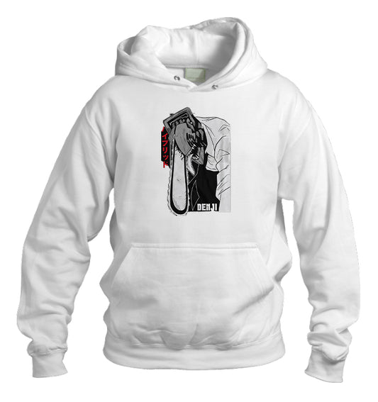 Chainsaw Man One Size hoodie White 4