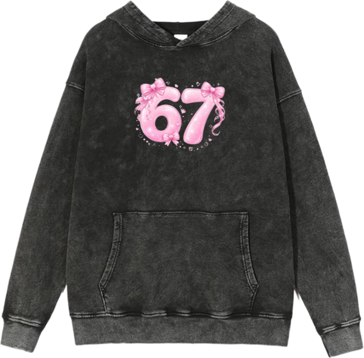 67 designs Oversize Hoodie Washed 11