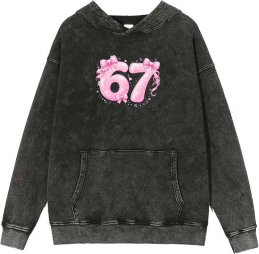 67 designs Oversize Hoodie Washed 11
